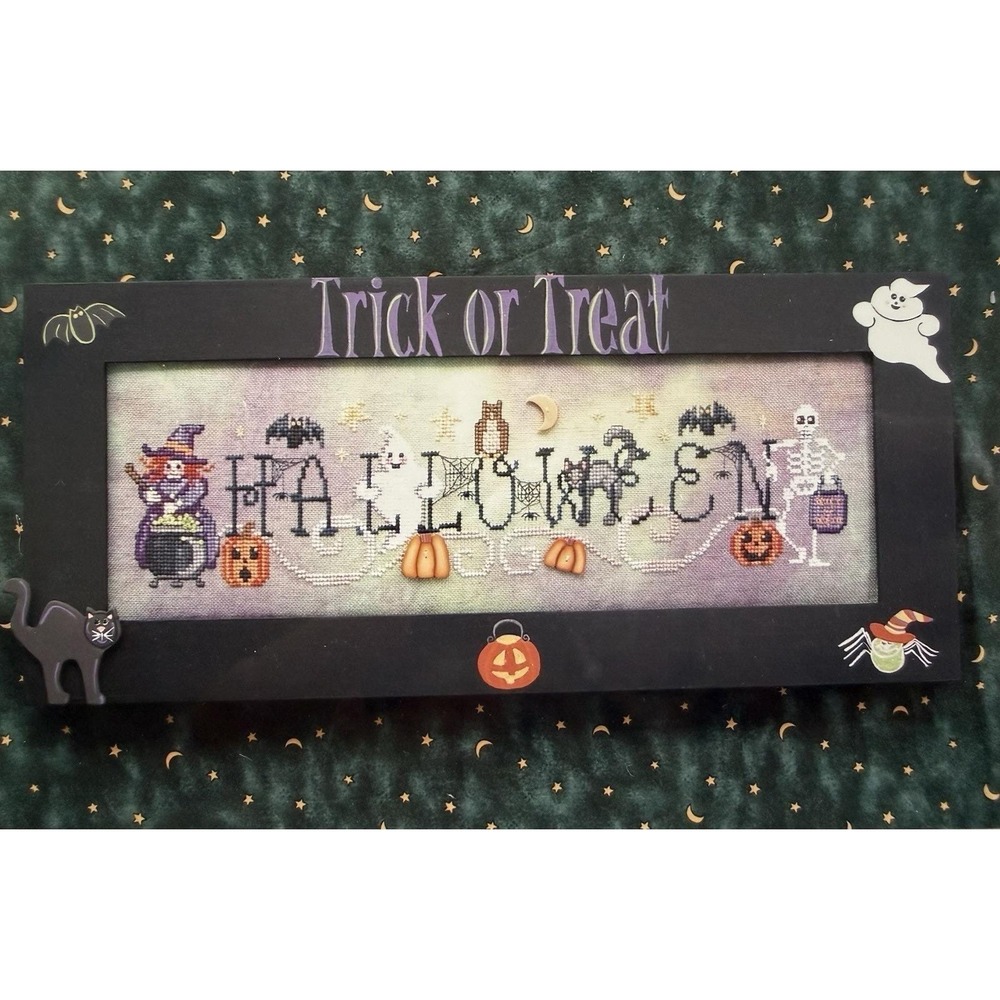 Waxing Moon Designs Halloween Cross Stitch Pattern ~ Simply Halloween